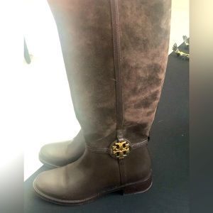 Tory Burch never worn knee length brown boots. Size7M